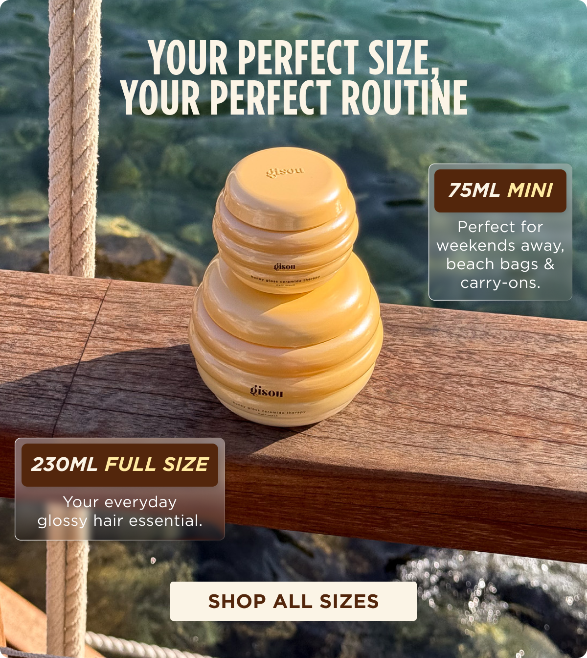 Perfect size, perfect routine - SHOP ALL HAIR MASK SIZES