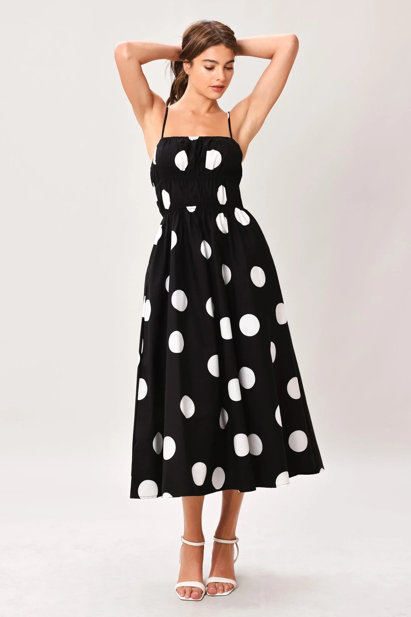Image of Dot Theory Woven Midi Dress
