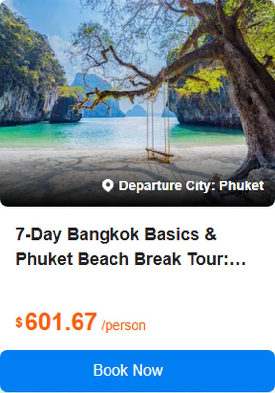 7-Day Bangkok Basics & Phuket Beach Break Tour: Phuket, Damnoen Saduak, Maeklong Railway Market & The Grand Palace 5.0 Tour Code: 751638