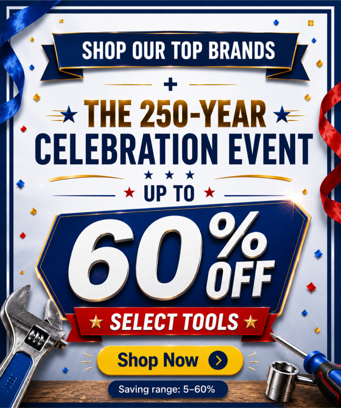 Up to 50% off select tools