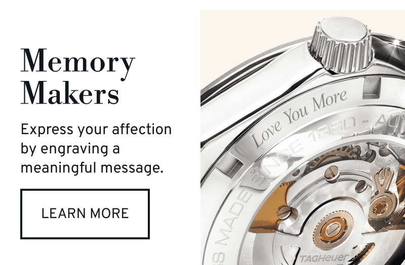 Watch with engraving on back. Memory Makers. Express your affection by engraving a meaningful message. Click to Learn More