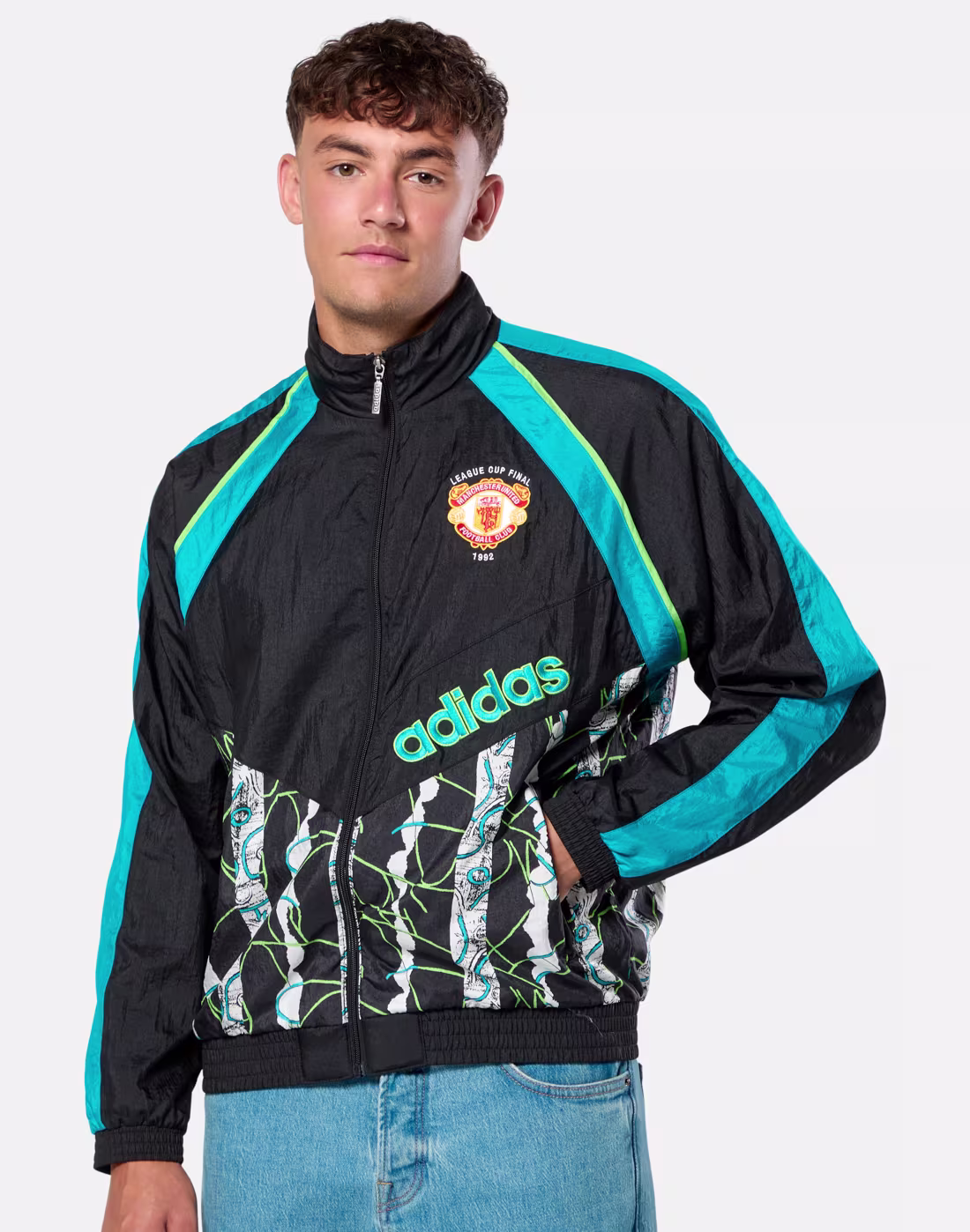 adidas Adults Manchester United Jacket 1990