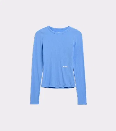 Soft Rib Long Sleeve Blue