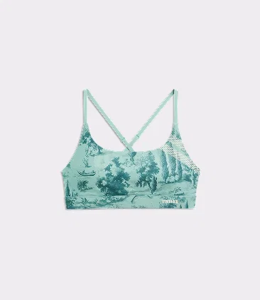 Signature Printed Strap Sports Bra Toile di Roma