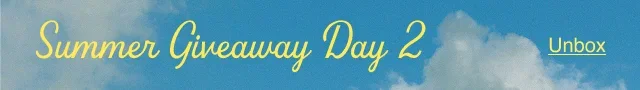 Summer Giveaway Day 2 Top Banner
