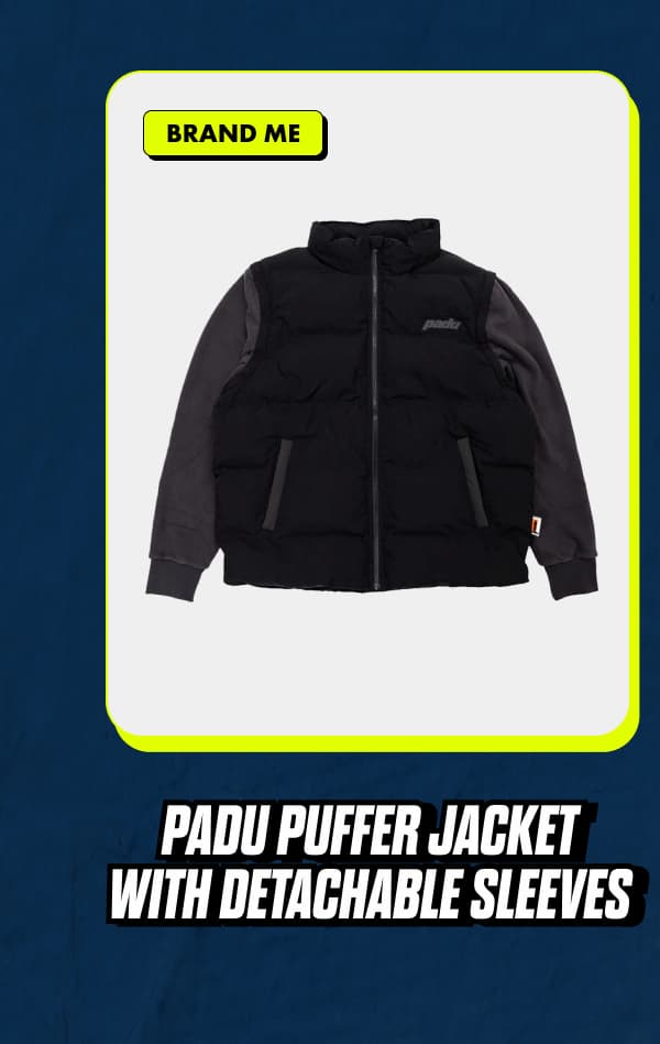 PADU Puffer Jacket with Detachable Sleeves