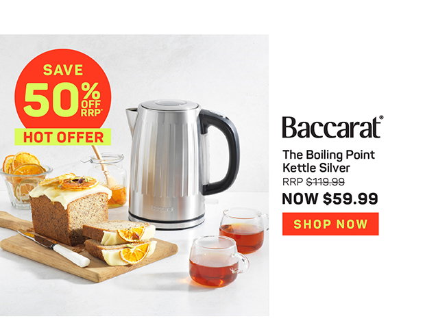 Baccarat The Boiling Point Kettle Silver