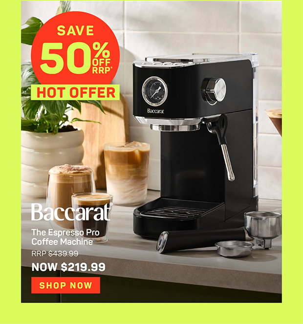 Baccarat The Espresso Pro Coffee Machine