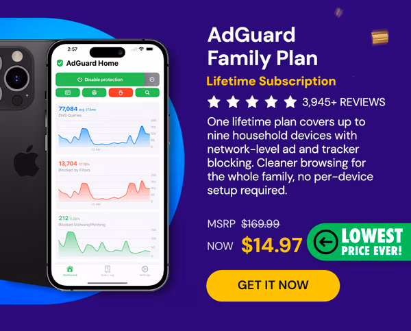 AdGuard Family Plan: Lifetime Subscription