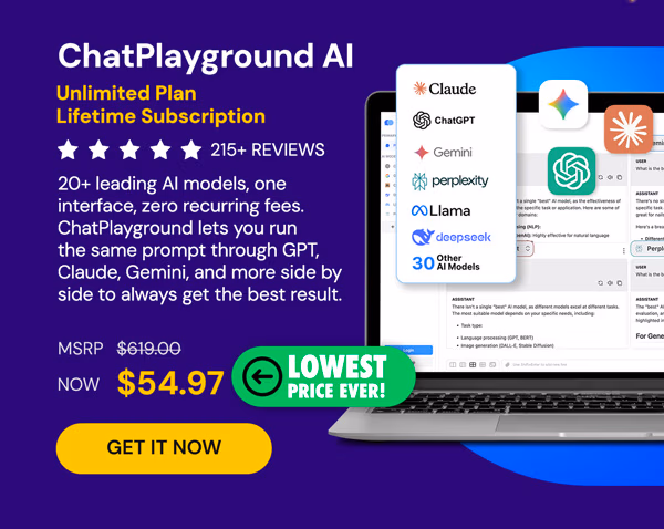 ChatPlayground AI: Lifetime Subscription (Unlimited Plan)
