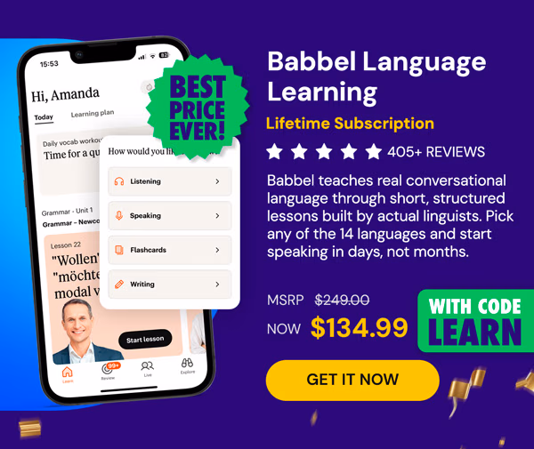 Babbel Language Learning: Lifetime Subscription (All Languages)