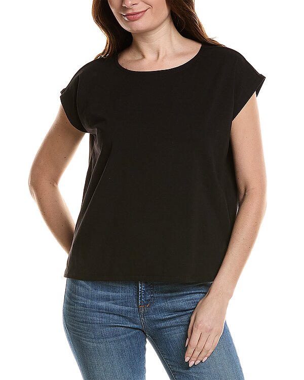 EILEEN FISHER Ballet Neck Box Top