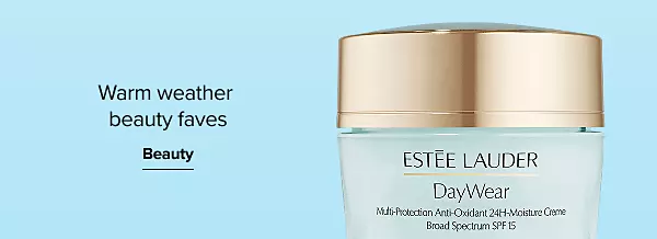 Warm weather beauty faves. Beauty. A bottle of skin care.