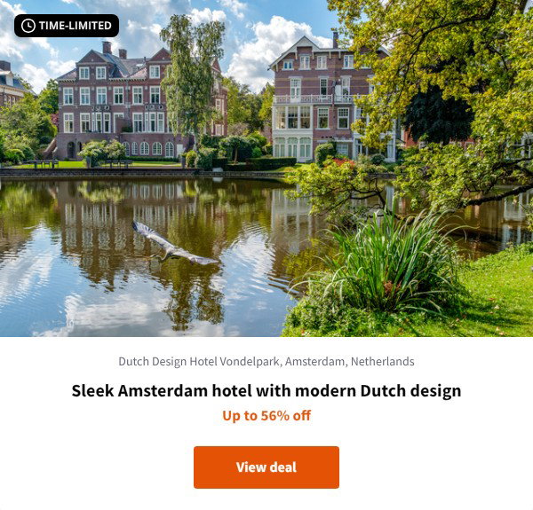 Sleek Amsterdam hotel with modern Dutch design