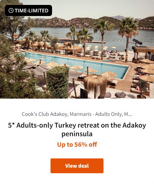 5* Adults-only Turkey retreat on the Adakoy peninsula