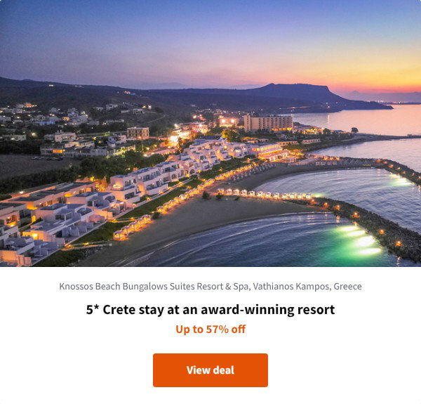 5* Crete stay at an award-winning resort