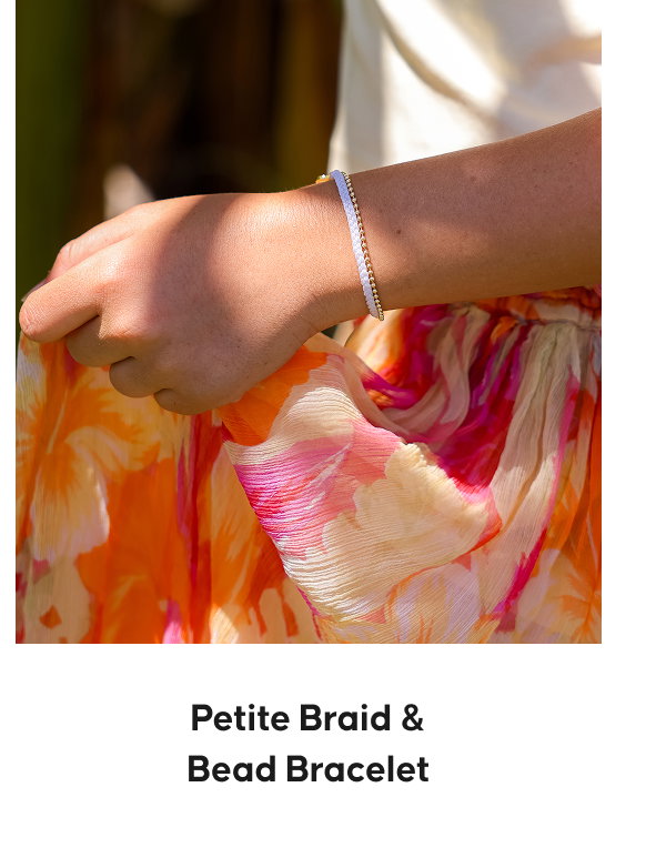 Petite Braid & Bead Bracelet