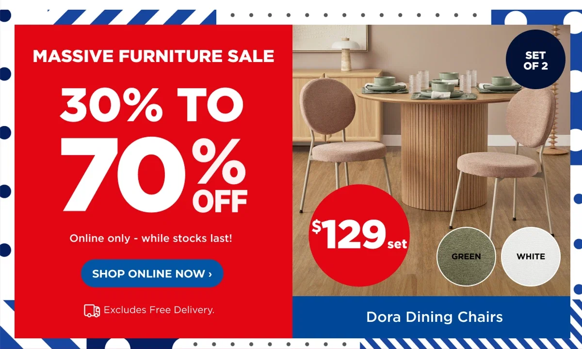 Massive online furniture sale