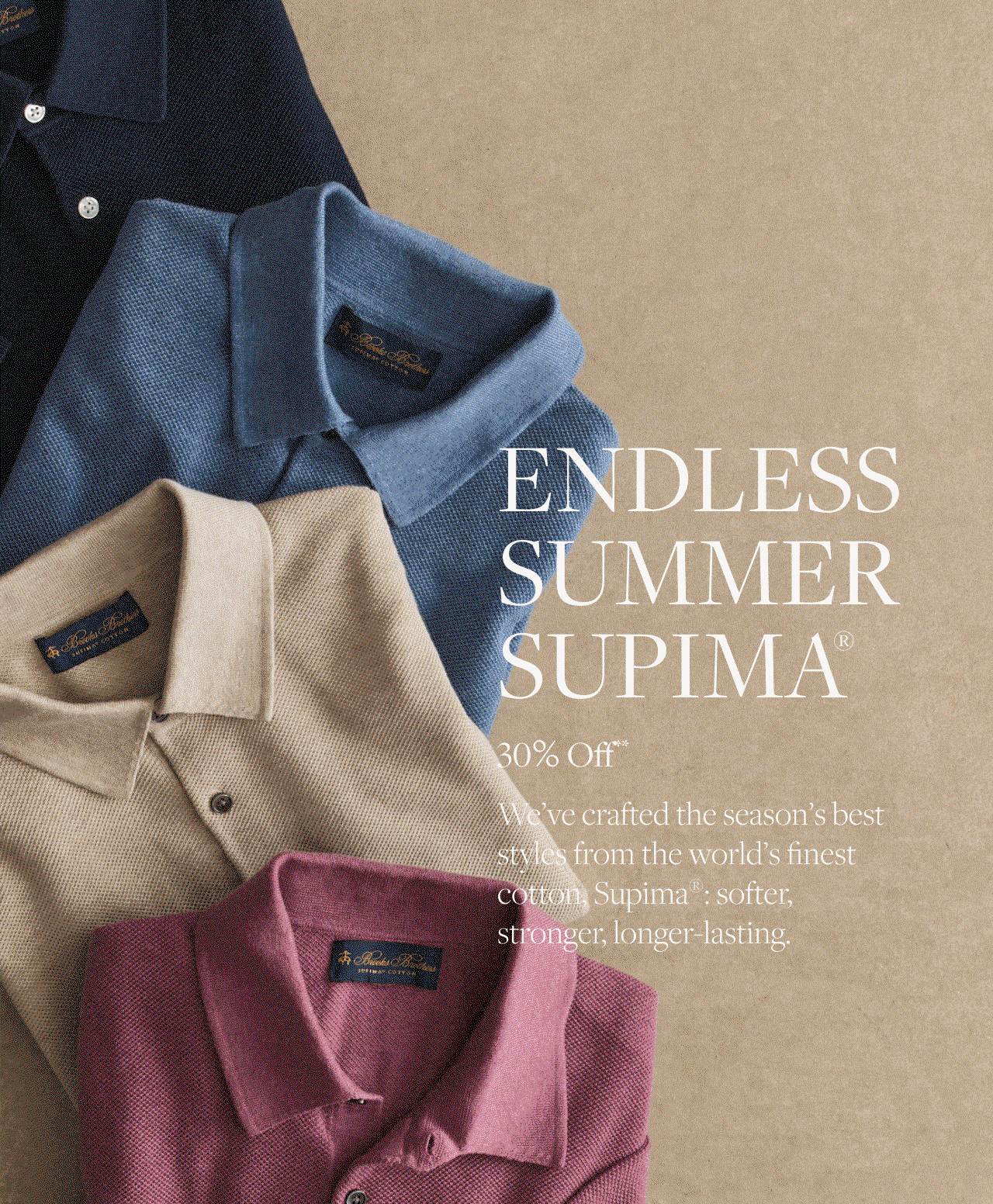 Endsless Summer Supima 30% Off