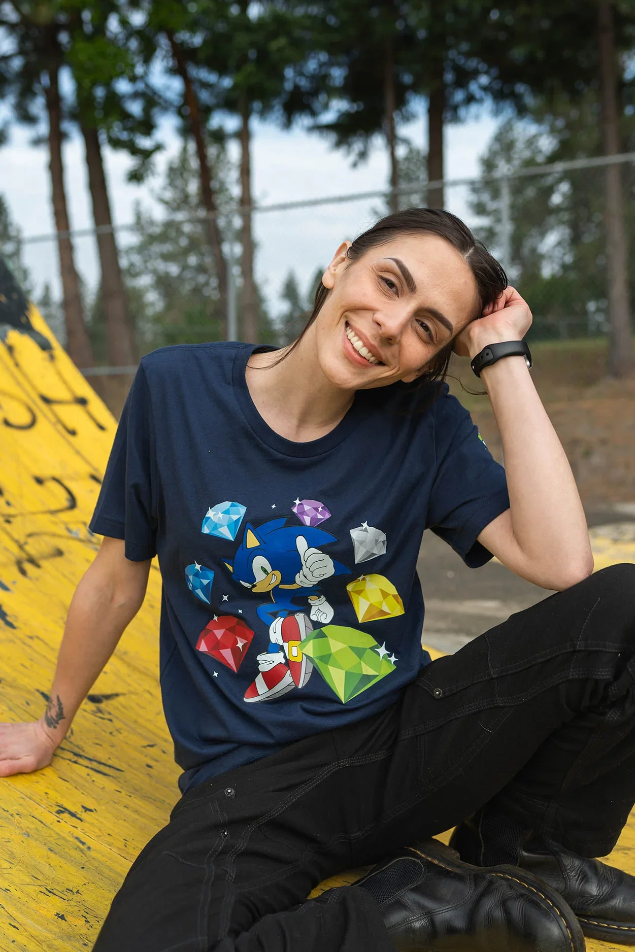 Image of Sonic the Hedgehog: 35th Anniversary Chaos Emerald Tee