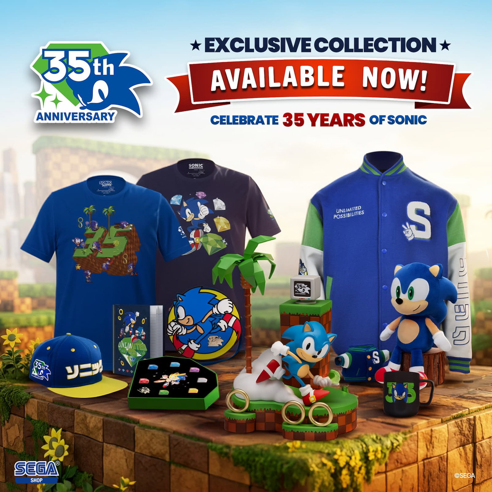 Shop the Sonic 35th Anniversary Collection