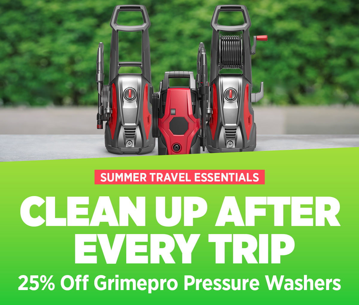 20% Off Grimepro Pressure Washers