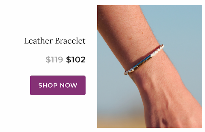 Leather EMF Bracelet