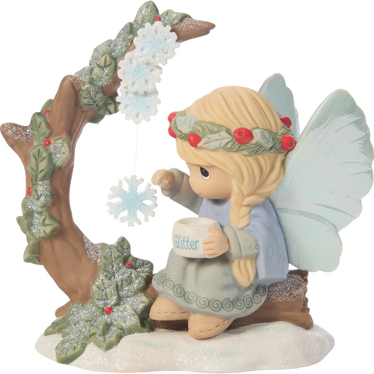 Image of Snowflakes Sparkle In Winter's Night Figurine