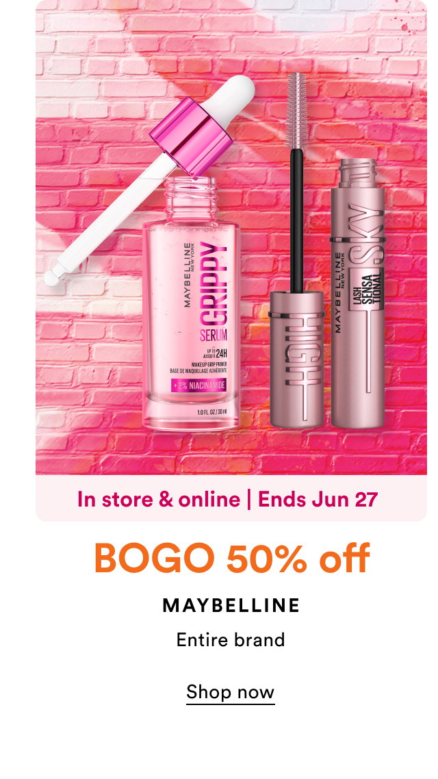 BOGO 50% off | Maybelline