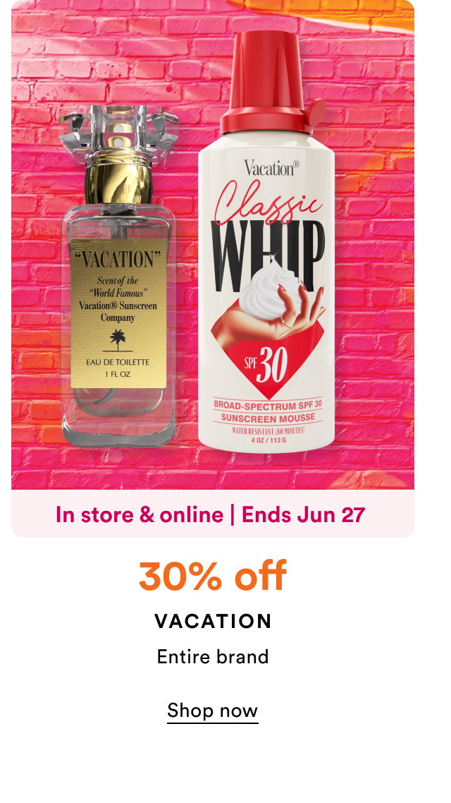 30% off | Vacation