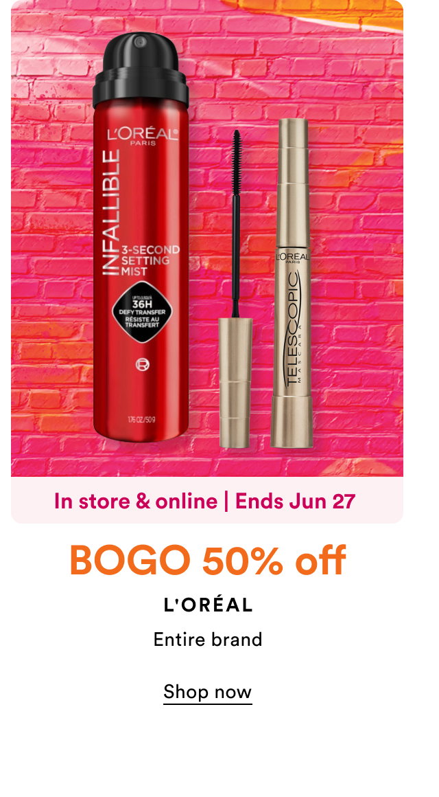 BOGO 50% off | L'Oreal