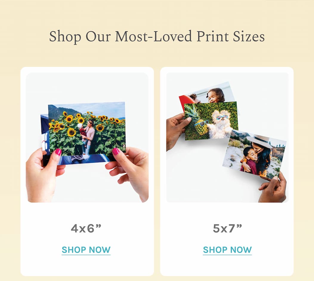 Shop Our Most-Loved Print Sizes