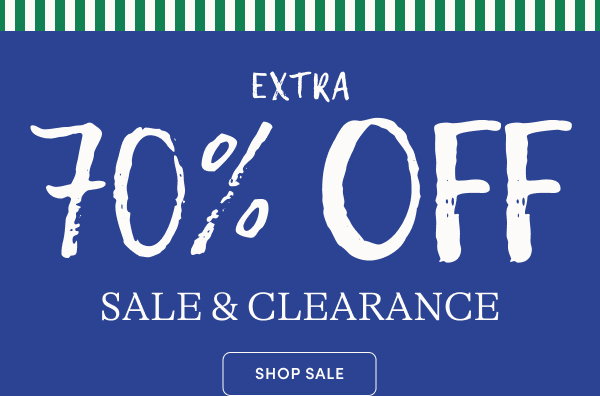 extra 70% off sale & clearance