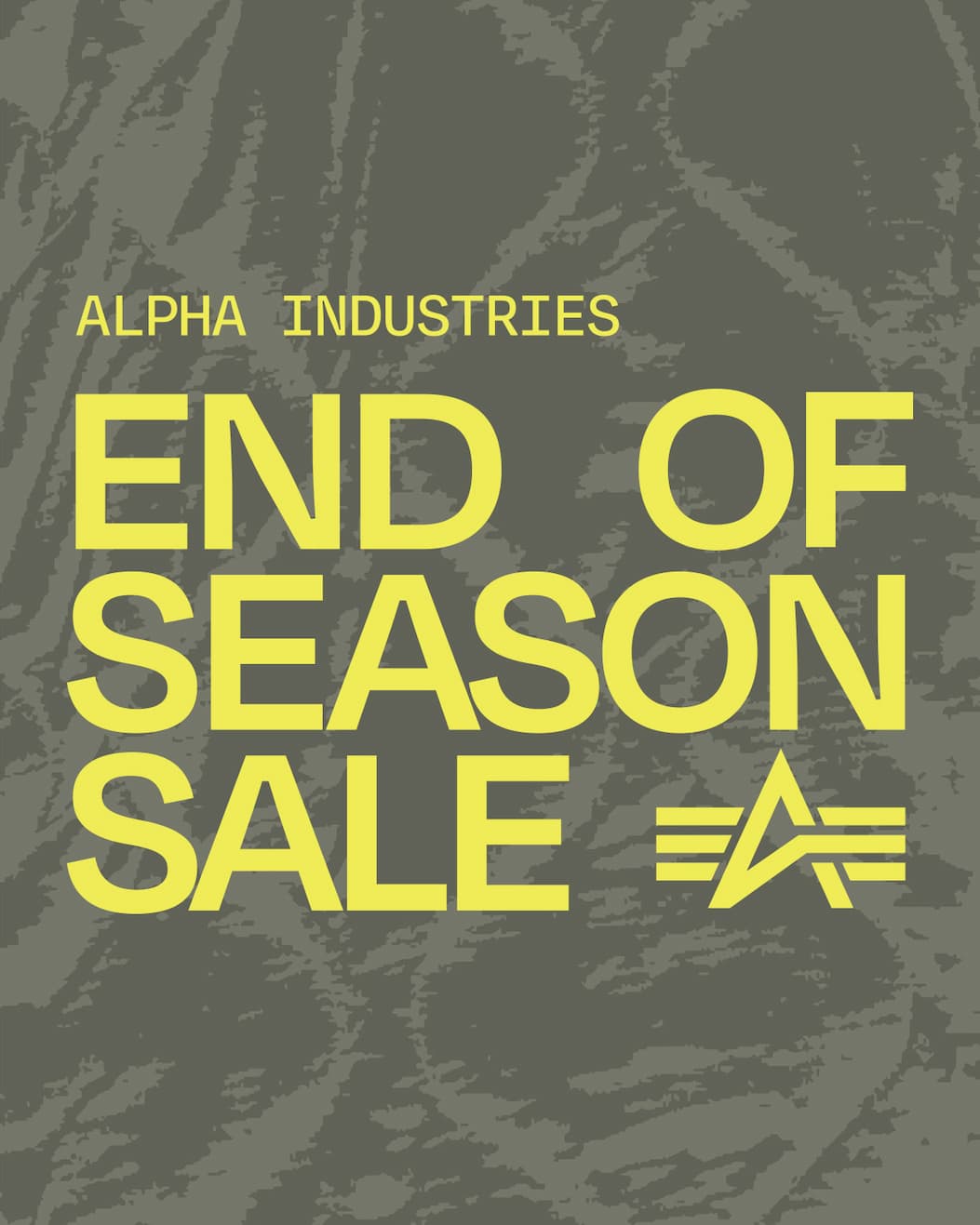 alpha industries end of season sale on select styles