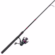 Bass Pro Shops Extreme STK Pink Spinning Combo - 3000 - 6'6