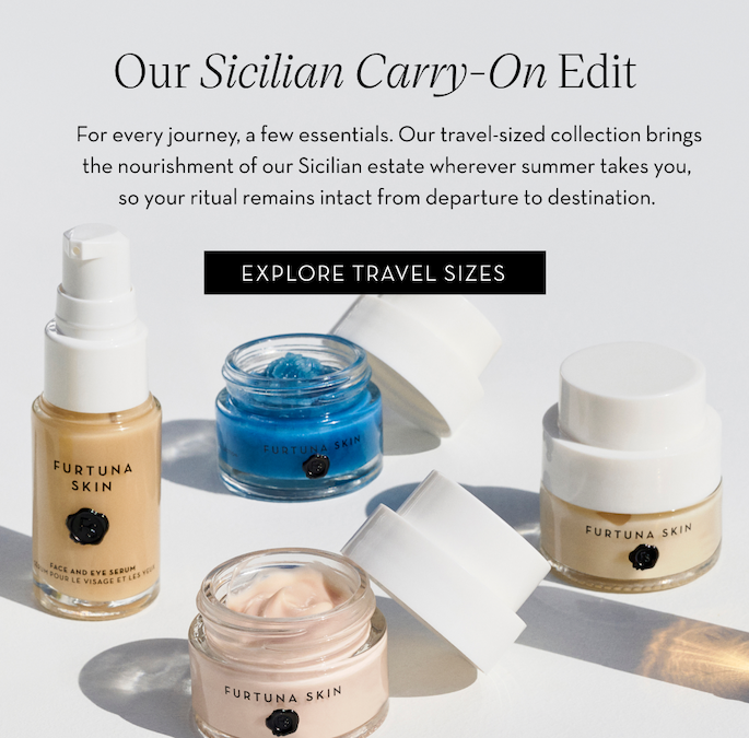 Our Sicilian carry-On Edit. For every journey, a few essentials. Explore our Travel Sizes.