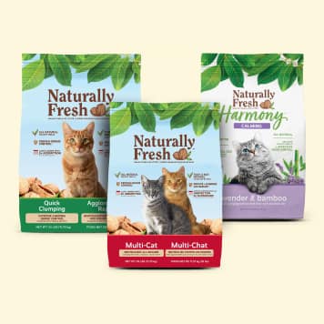 Naturally fresh cat litter