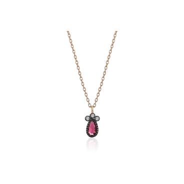 Ruby Drop Necklace