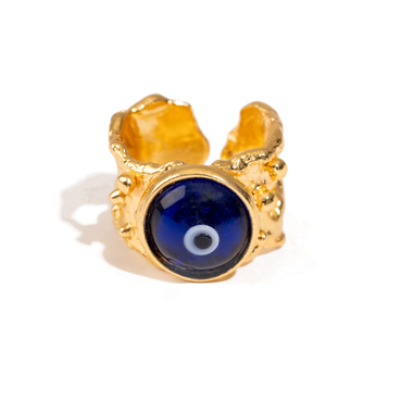  Evil Eye Gold Ring