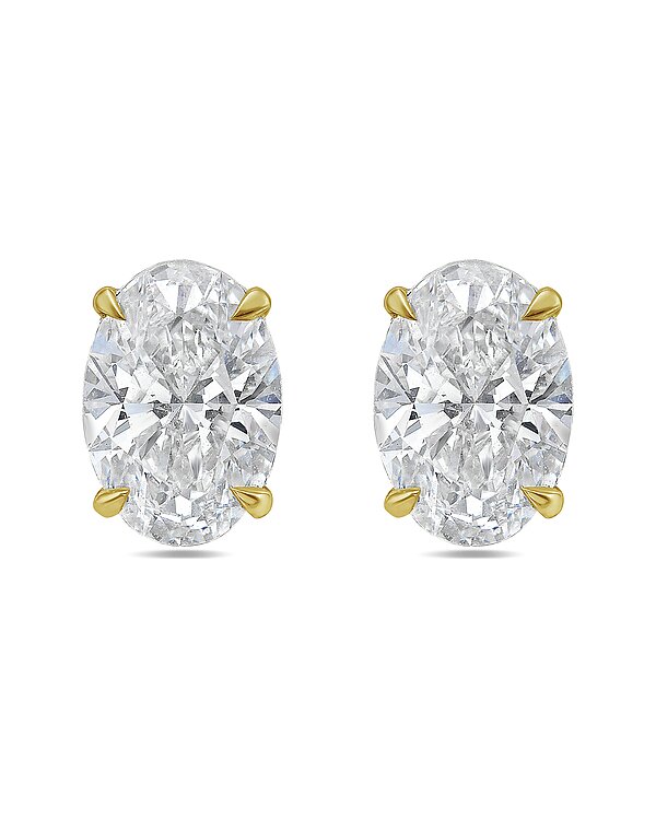 Diana M. 14K 10.00 ct. tw. Lab-Grown Diamond Earrings