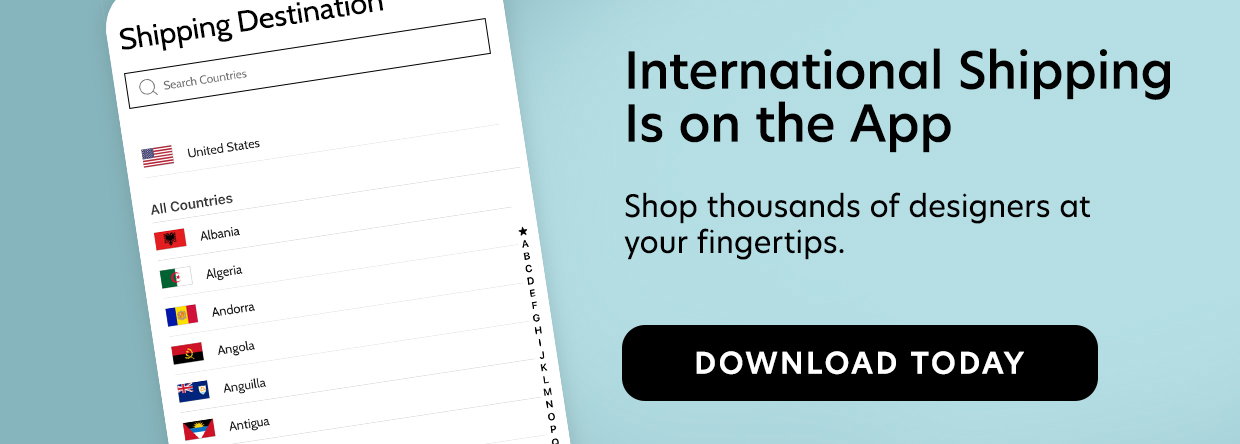 International Shipping is on the app