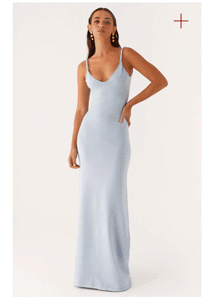 Anastasia Maxi Dress — Blue