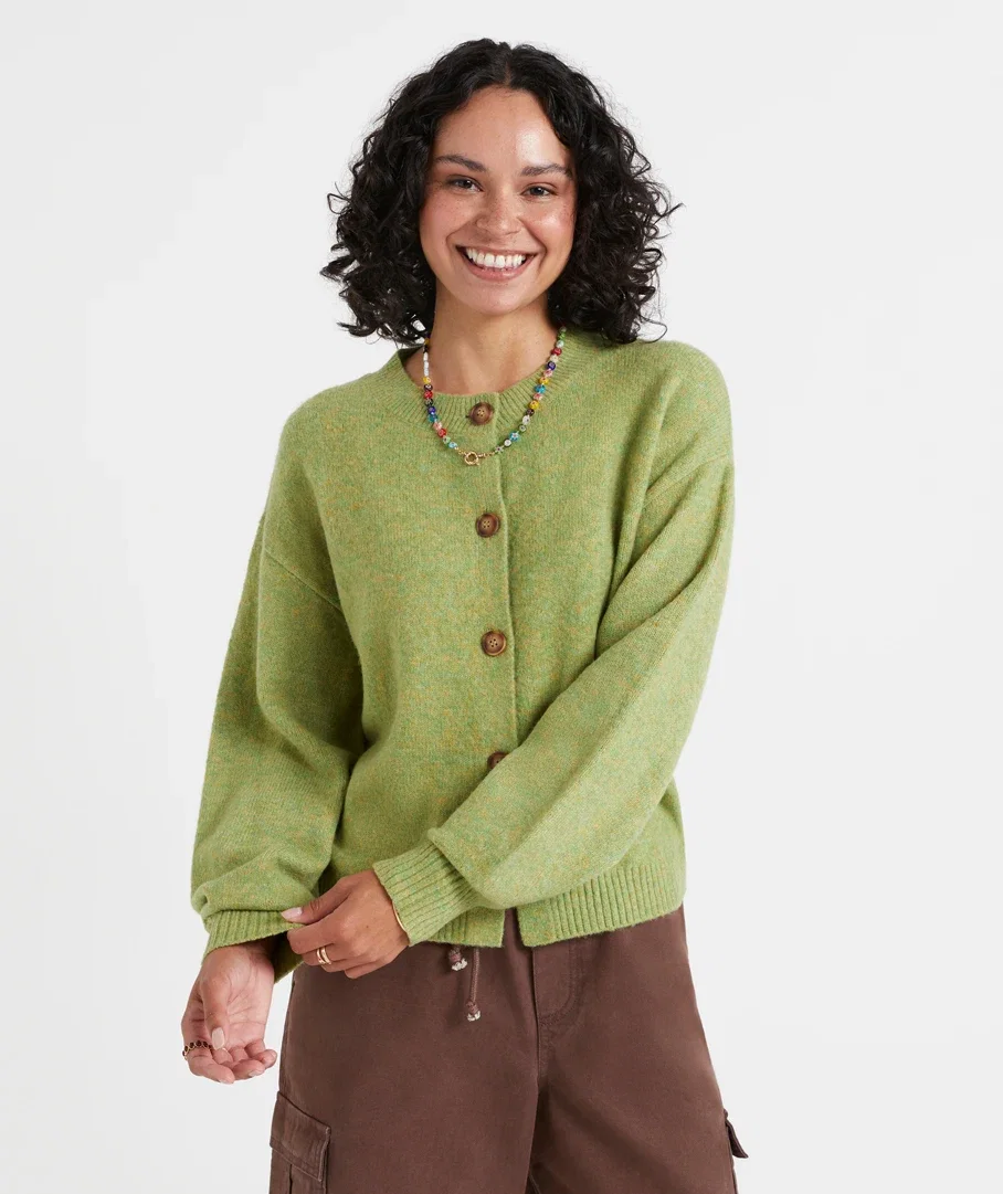 ADDISON CREW NECK CARDIGAN