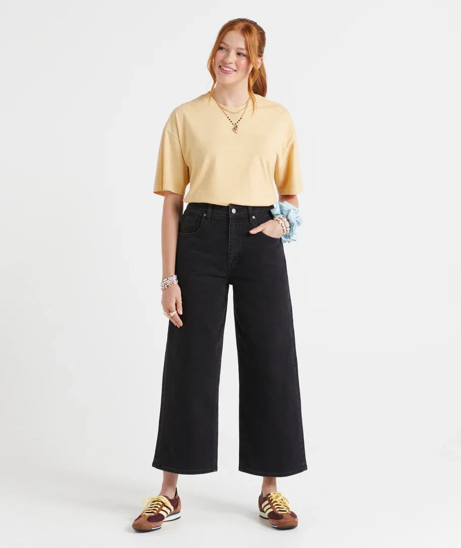 CHELSEA HIGH RISE STRETCH CULOTTE JEAN