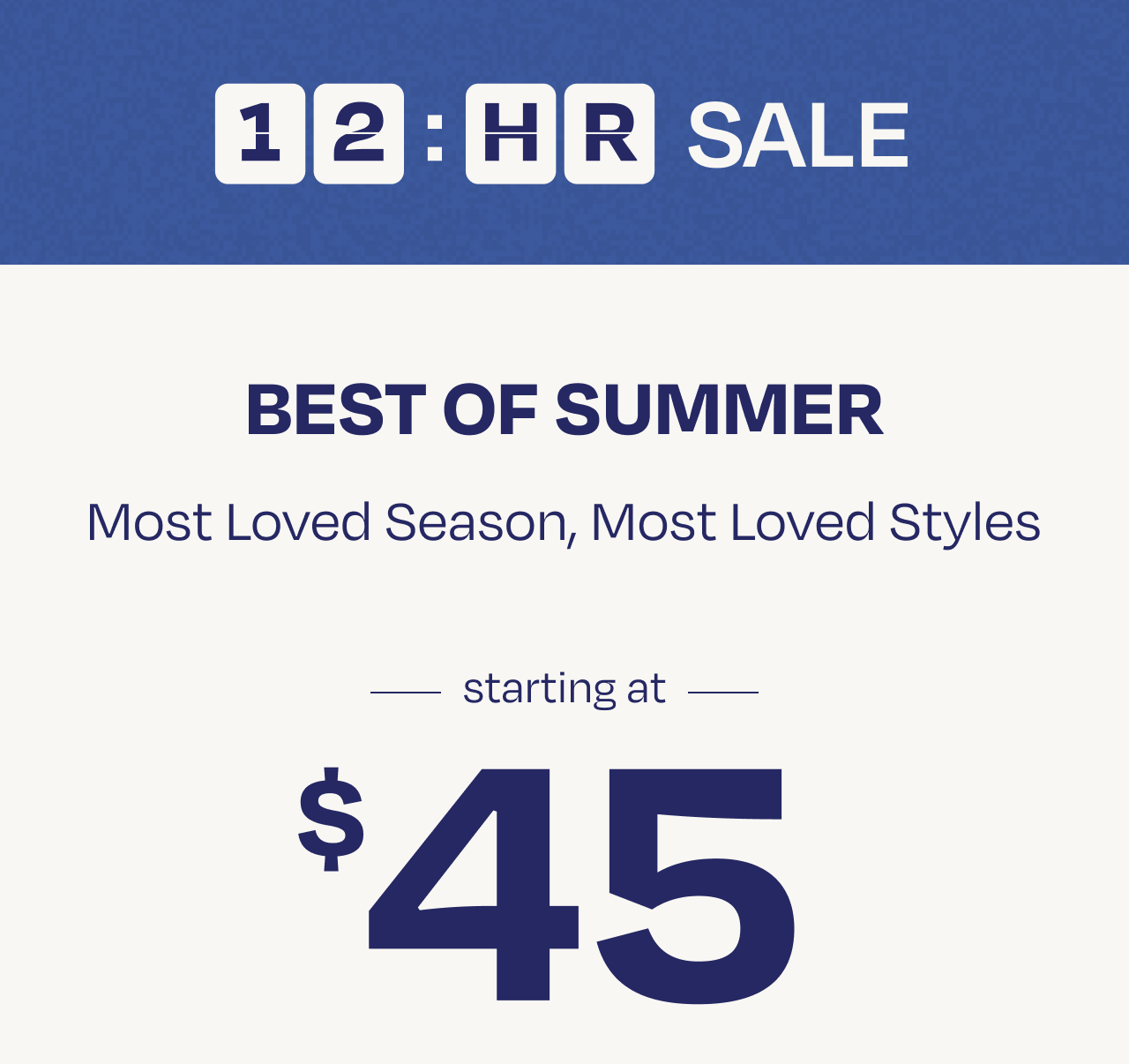Best of Summer Starting at $45