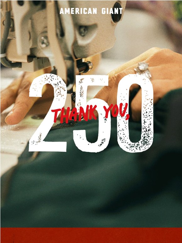 Thank You, 250 · No. 2: The Sweatshort