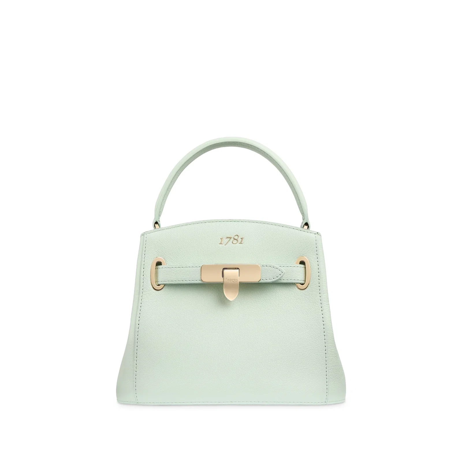 Image of 1781 BUCKET MINI IN PEBBLE GRAIN LEATHER - MINT GREEN