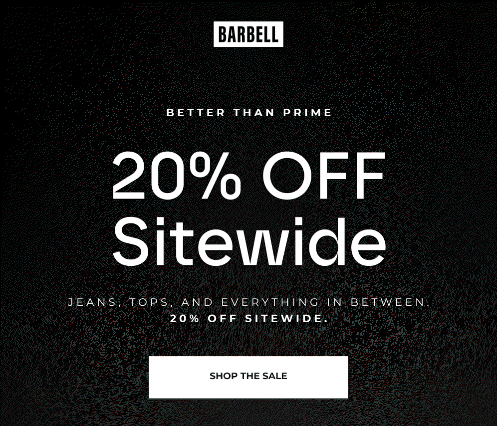 20% Off Sitewide