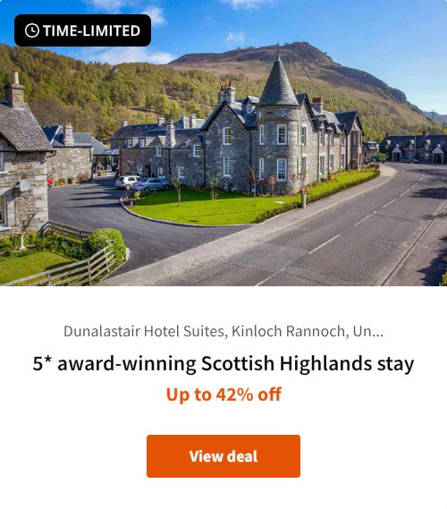 5* award-winning Scottish Highlands stay