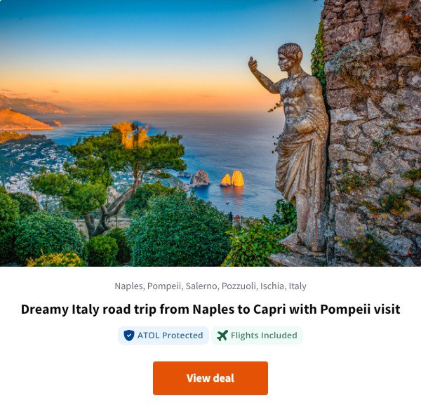 Dreamy Italy road trip from Naples to Capri with Pompeii visit
